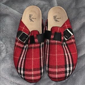 White Mountain Plaid Clogs